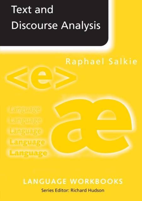 Book cover of: Text and Discourse Analysis