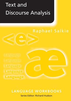 Text and Discourse Analysis