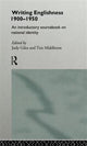 Book cover of: Writing Englishness: An Introductory Sourcebook. By: Judy Giles