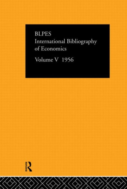 Book cover of: Intl Biblio Econom 1956 Vol 5. By: Commit Social Science Doc Staff