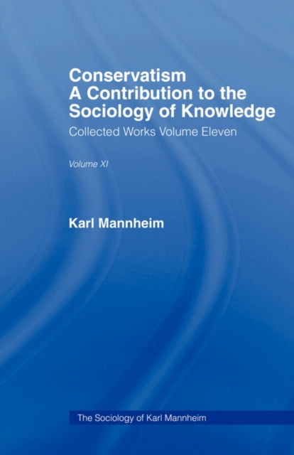Book cover of: Conservatism. By: Mannheim