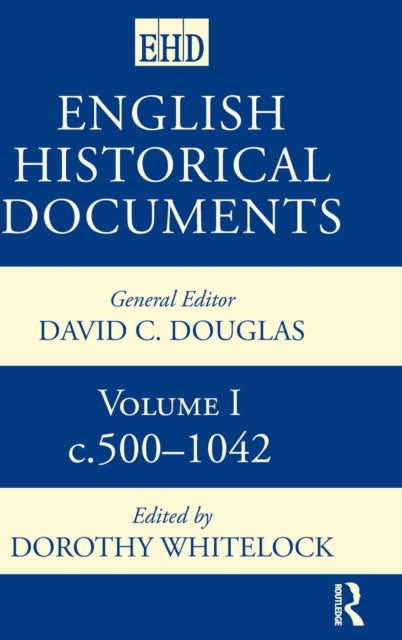 Book cover of: English Historical Documents 500-1041. By: Dorothy Whitelock