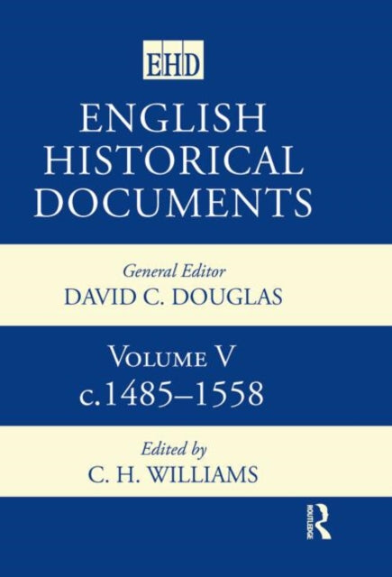 Book cover of: English Historical Documents. By: C. H. Williams