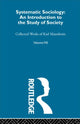 Book cover of: Systematic Sociology. By: Karl Mannheim