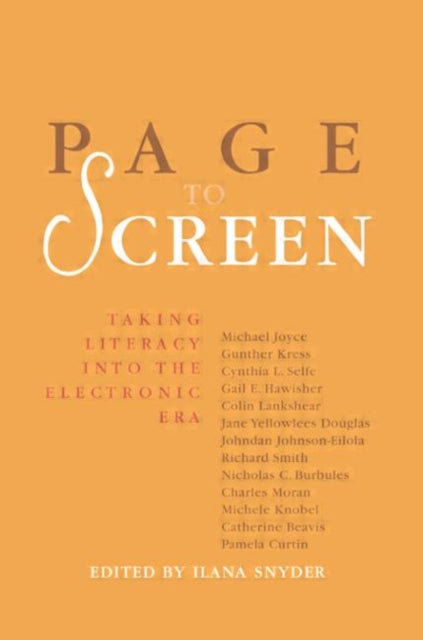 Book cover of: Page to Screen. By: Ilana Snyder