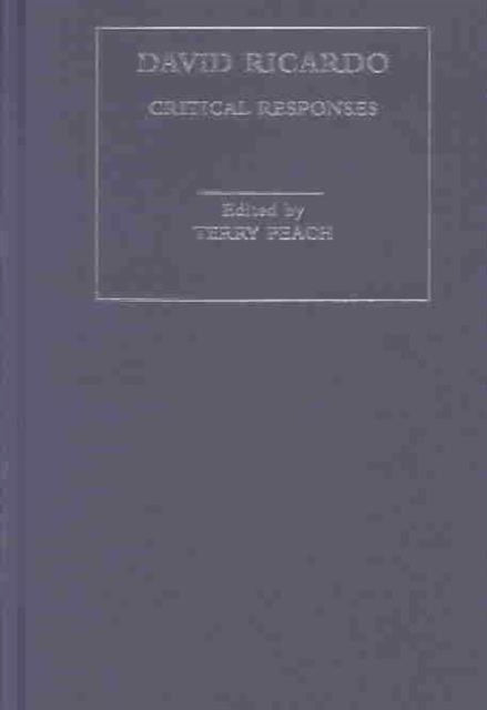 Book cover of: David Ricardo. By: Terry Peach