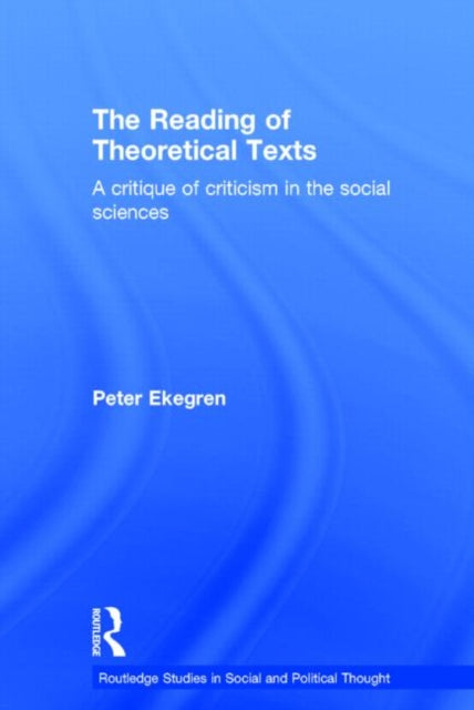 Book cover of: Reading of Theoretical Texts. By: Peter Ekegren