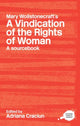 Book cover of: Mary Wollstonecraft's A Vindication of the Rights of Woman. By: A. Craciun