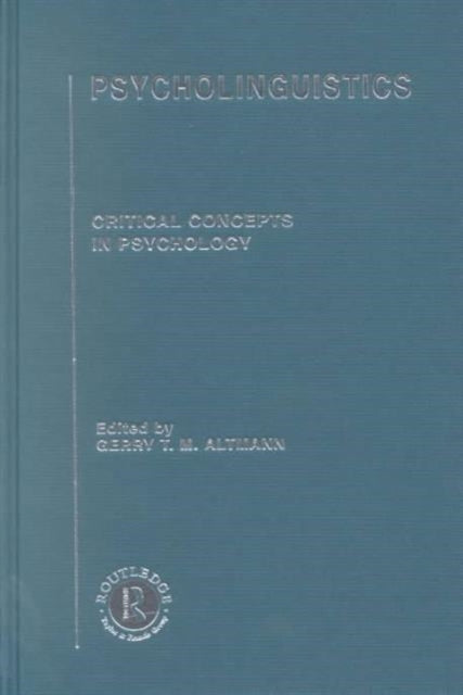 Book cover of: Psycholinguistics. By: Gerry Altmann
