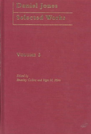Daniel Jones, Selected Works: Volume III
