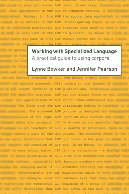 Book cover of: Working with Specialized Language