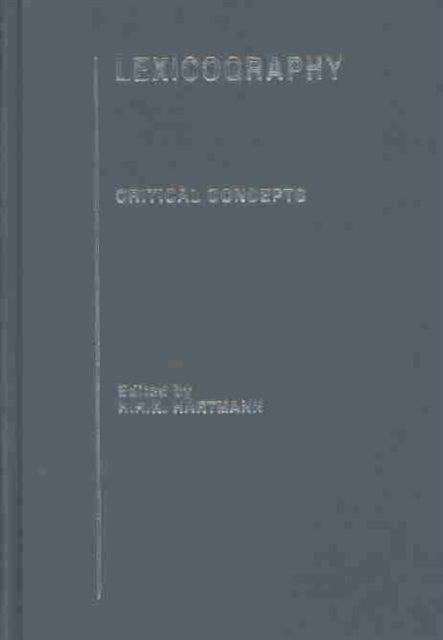 Book cover of: Lexicography. By: R. Hartmann
