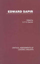 Book cover of: Edward Sapir. By: Koerner