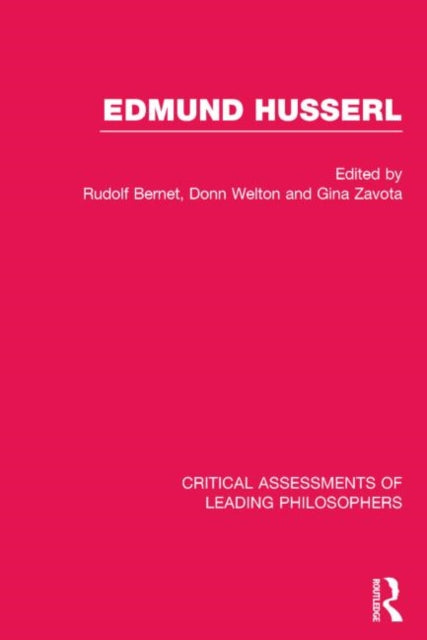 Book cover of: Edmund Husserl. By: Donn Welton
