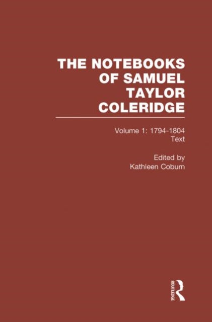 Book cover of: Coleridge Notebooks V1 Text