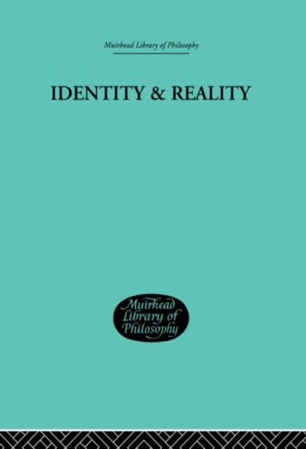 Book cover of: Identity & Reality. By: Emile Meyerson