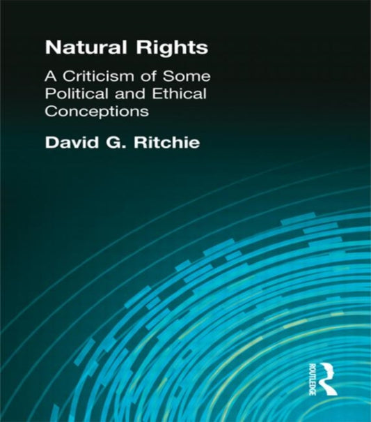 Book cover of: Natural Rights. By: David Ritchie