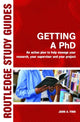 Book cover of: Getting a PhD