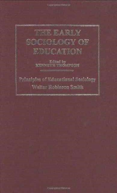 Book cover of: Early Sociology of Education
