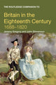 Book cover of: Routledge Companion to Britain in the Eighteenth Century. By: John Stevenson, Jeremy Gregory