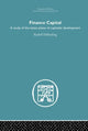 Book cover of: Finance Capital. By: Rudolf Hilferding