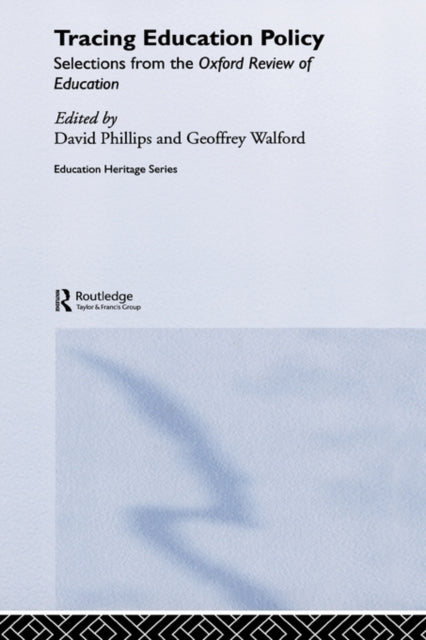 Book cover of: Tracing Education Policy. By: G. Walford
