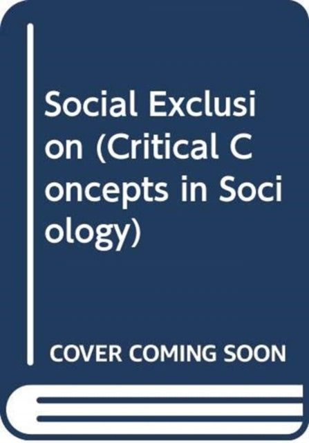 Book cover of: Social Exclusion