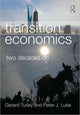 Book cover of: Transition Economics. By: Gerard Turley