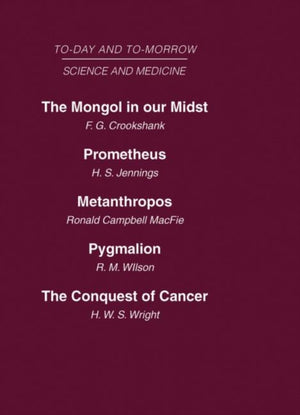 Today and Tomorrow Vol 10 Science & Medicine