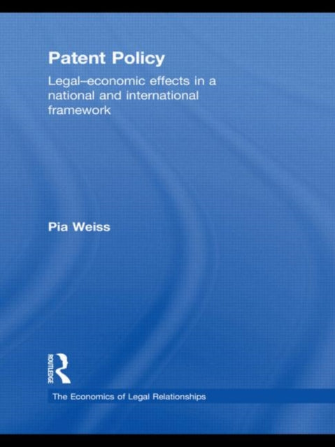 Book cover of: Patent Policy. By: Pia Weiss