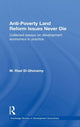 Book cover of: Anti-Poverty Land Reform Issues Never Die. By: Mohamad Riad El Ghonemy