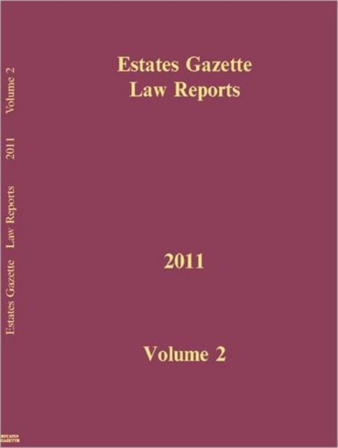 Book cover of: EGLR 2011 Volume 2. By: Hazel Marshall