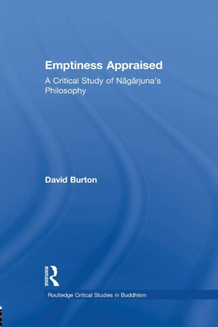 Book cover of: Emptiness Appraised. By: David F. Burton