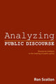 Book cover of: Analyzing Public Discourse. By: Ron Scollon