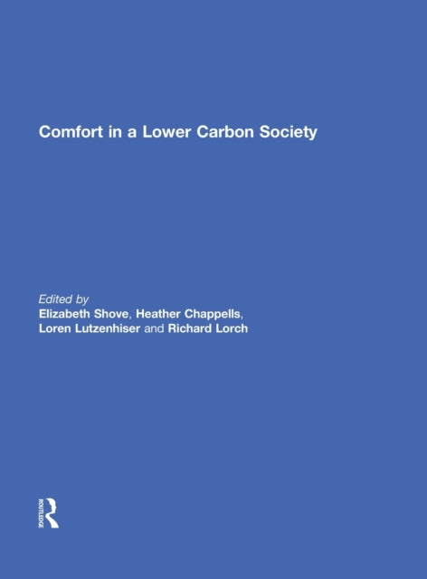 Book cover of: Comfort in a Lower Carbon Society