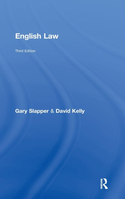 Book cover of: English Law. By: Gary Slapper