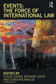 Book cover of: Events: The Force of International Law. By: Fleur Johns
