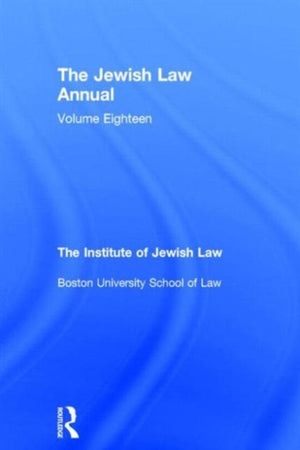 The Jewish Law Annual Volume 18