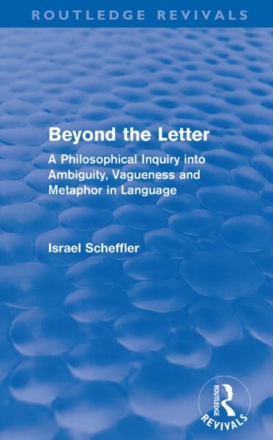 Book cover of: Beyond the Letter (Routledge Revivals)