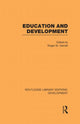 Book cover of: Education and Development. By: Roger M. Garrett