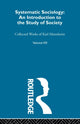 Book cover of: Systematic Sociology. By: Karl Mannheim