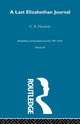 Book cover of: Last Elizabethan Journal V3. By: Harrison