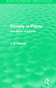 Book cover of: Poverty in Plenty (Routledge Revivals). By: John Atkinson Hobson
