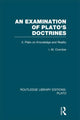 Book cover of: Examination of Plato's Doctrines Vol 2 (RLE: Plato). By: I. M. Crombie