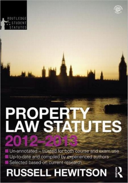 Book cover of: Property Law Statutes 2012-2013