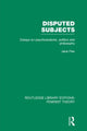 Book cover of: Disputed Subjects (RLE Feminist Theory). By: Jane Flax