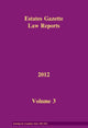 Book cover of: EGLR 2012 V3. By: Hazel Marshall