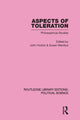 Book cover of: Aspects of Toleration. By: Horton, John