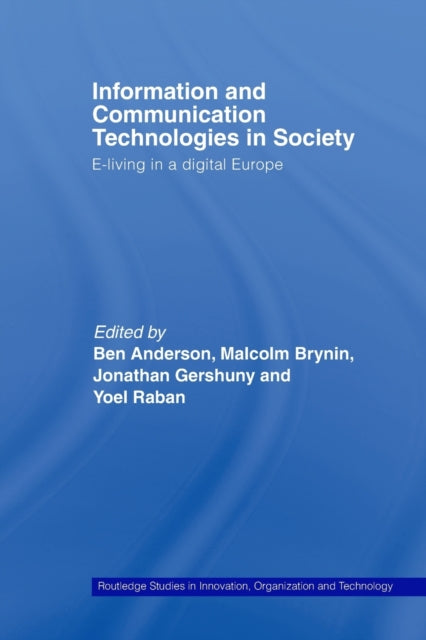 Book cover of: Information and Communications Technologies in Society