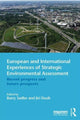 Book cover of: European and International Experiences of Strategic Environmental Assessment